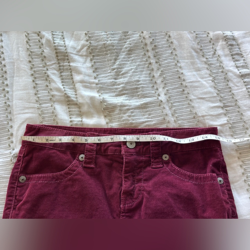 LONDONJEAN by Victoria Secret Burgundy Wine Corduroy Pencil Skirt Y2K era RARE - Picture 8 of 10